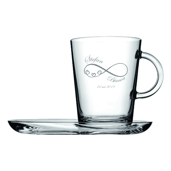 Theeglas Luxe + schotel - 110mm | 40cl - Afbeelding 4